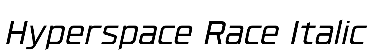 Hyperspace Race Italic
